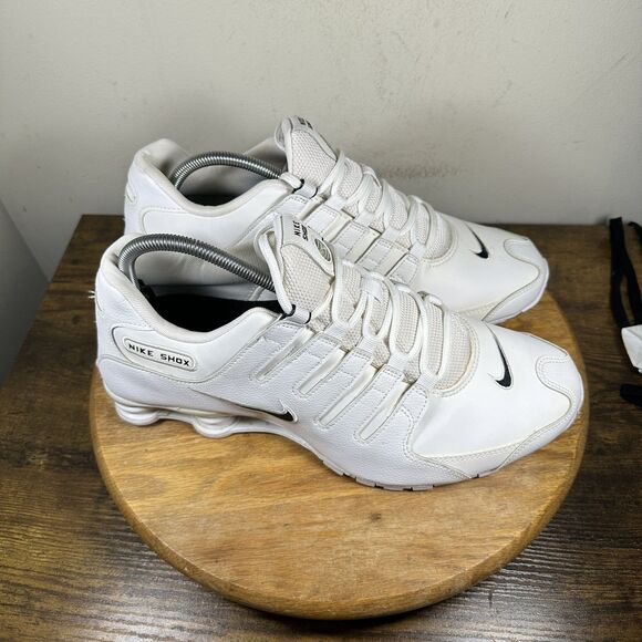 Nike Other - Nike Shox Shoes Mens Size 11.5 White Classic Running 501524-106 Swoosh Sneakers
